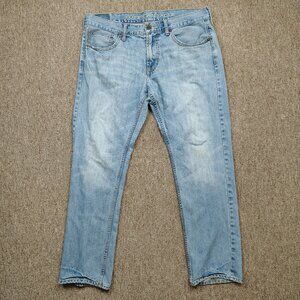 AMERICAN EAGLE Slim Fit Jeans Men's 36x30 Light Blue 100% Cotton Denim Y2K